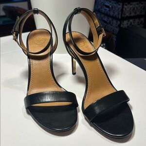 Tory Burch Elana black leather strappy sandal